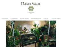 Tablet Screenshot of marionaudier.com